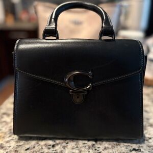Coach Black Leather Handbag